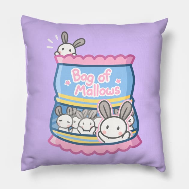 A bag of Mallows Pillow by KammyBale