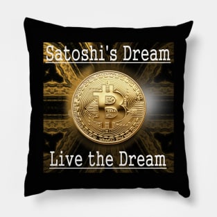 Bitcoin Gold Cryptocurrency Digital Assets Pillow