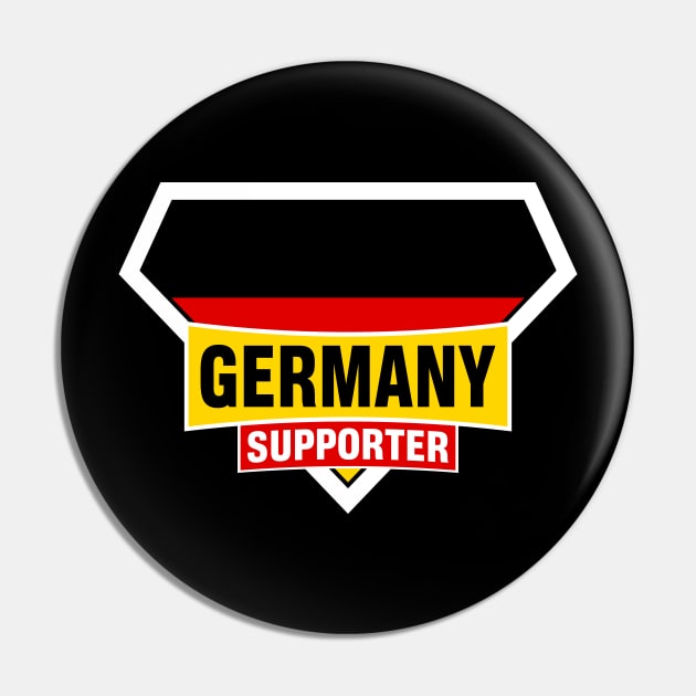 Germany Super Flag Supporter Pin by ASUPERSTORE