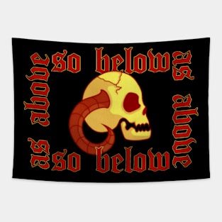 so below as above : black phillip Tapestry