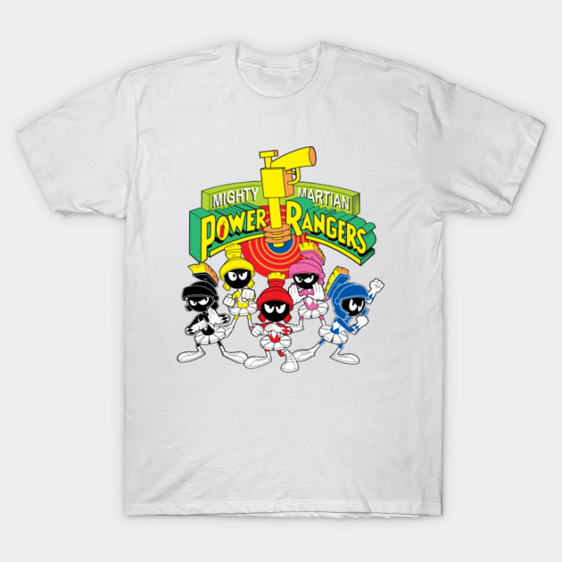 Mighty Martian Power Rangers Marvin The Martian T Shirt