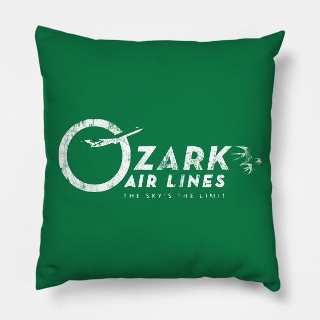 Ozark Airlines - The Sky's The Limit Pillow by boscotjones