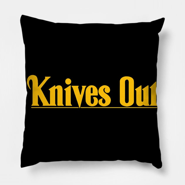 Knives Outs Pillow by Nimazka-kun