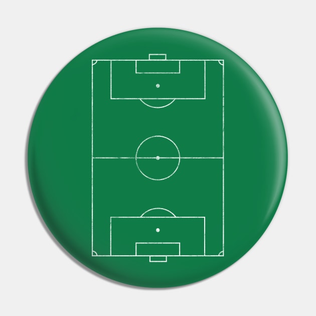 Faded Style Football/Soccer Pitch Design Pin by DankFutura