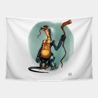 Wizard Lizard - Cute Australian Animal Art Tapestry