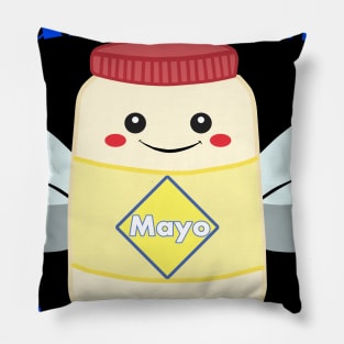 Halo i bims Biene Majo Flachwitz Shirt Pillow