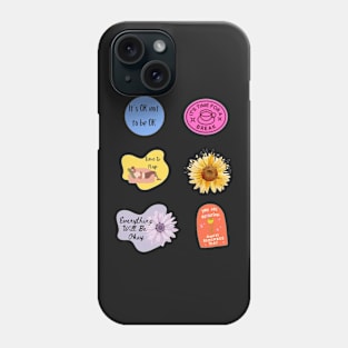 Depression Stickers for Mental Health Phone Case