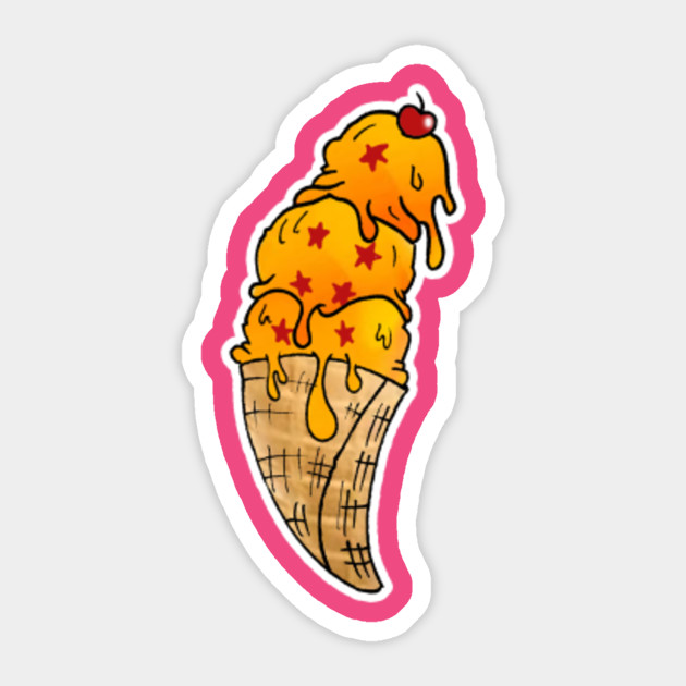 Dragon Ball Ice Cream Dragon Ball Autocollant Teepublic Fr