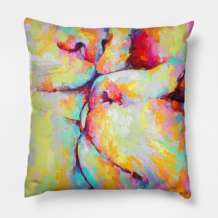 Conceptual abstract picture of cats. Pillow