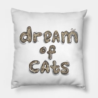 dream of cats Pillow