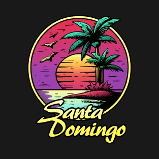 Santa Domingo summer sunset Sun T-Shirt