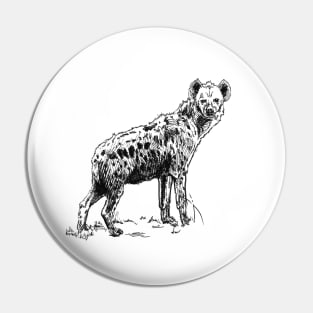 Hyena Ink Drawing Pin