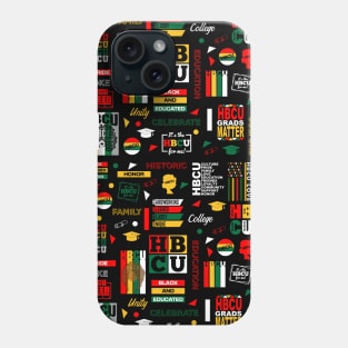 HBCU Pride Pattern for Students and Grads Phone Case