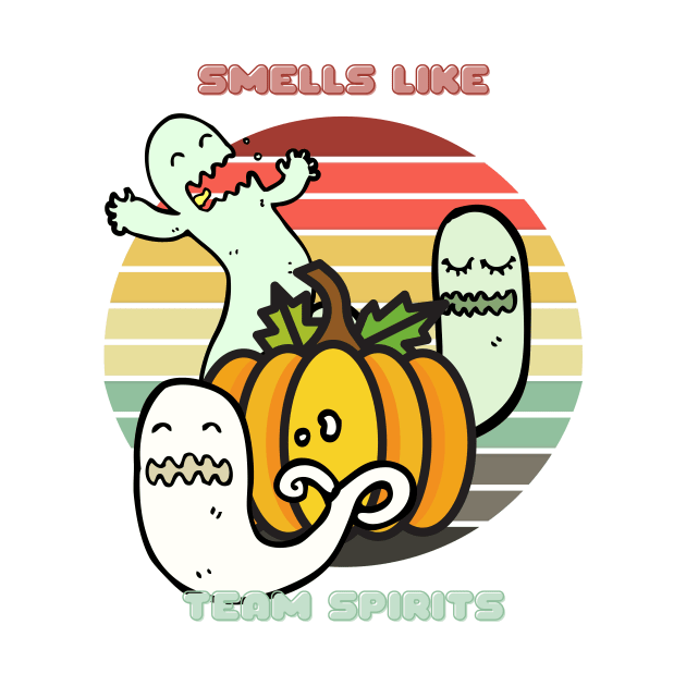 Sunset Ghosts / Smells Like Team Spirits (Pumpkin Edition) by nathalieaynie