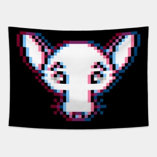 Pixelated Rad Rat (Glitched Version) Tapestry