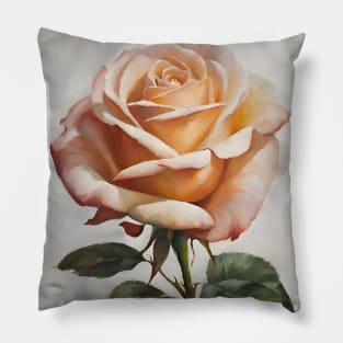 Rose Oil Painting Art Pillow