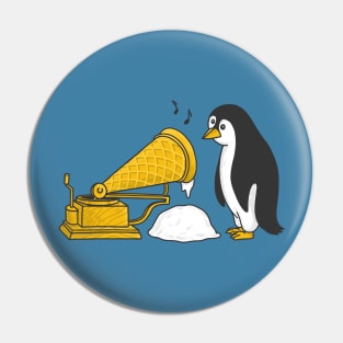 gramophone ice cream Pin