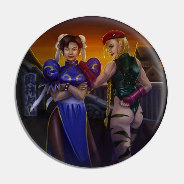 Chun Li and Cammy White Pin by Hoshimem