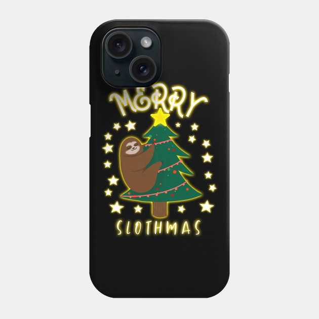 Merry Slothmas Phone Case by ZenCloak