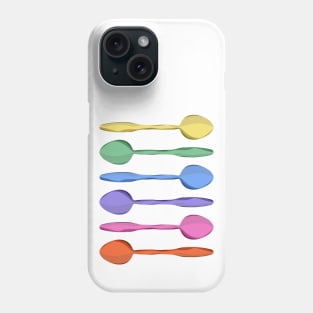 Rainbow Spoons Phone Case