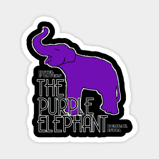 THE PURPLE ELEPHANT BOMBAY INDIA Magnet