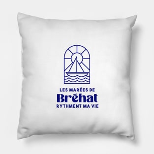 The tides of Bréhat give rhythm to my life - Brittany Morbihan 56 Mer Vacances Plage Pillow