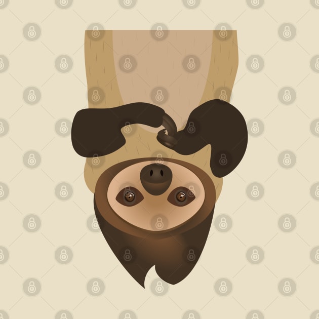 Upside down Sloth by KneppDesigns