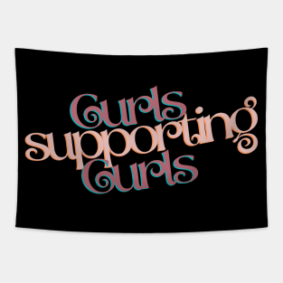 Curls Supporting Curls 1 Tapestry