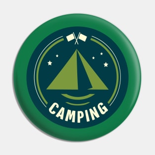 Camping Outdoor Adventure Design Pin