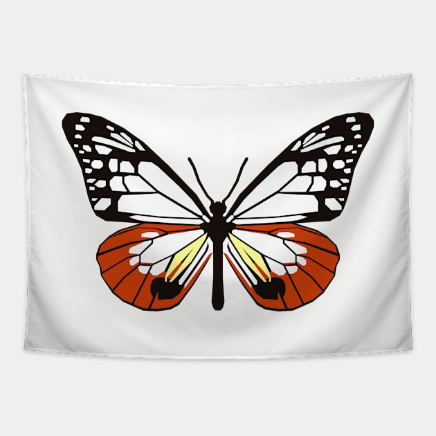 Chestnut Tiger Butterfly Tapestry by inotyler