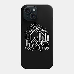 mountain camp Phone Case