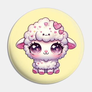 Y2K dolly glitter glamour sheep Pin