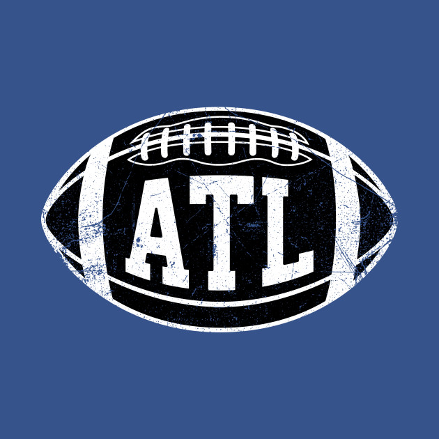 Disover ATL Retro Football - Red - Atlanta - T-Shirt