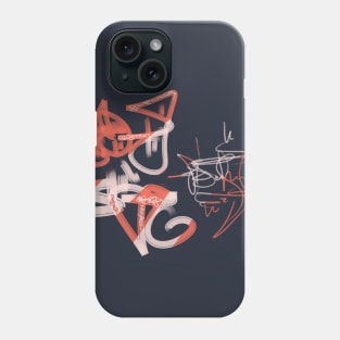 Graffiti orange Phone Case