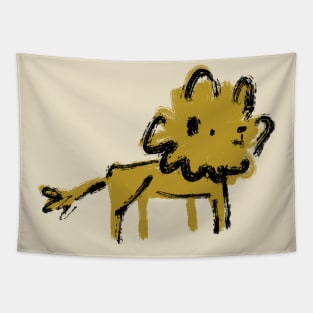 Cute Safari Lion Tapestry