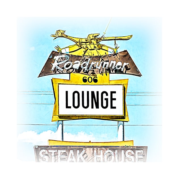 Roadrunner Lounge Steak House Socorro New Mexico by Debra Martz by Debra Martz