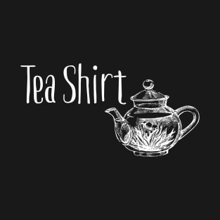 Tea Shirt pun in Black T-Shirt