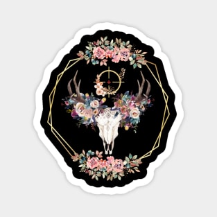 Floral Deer Hunting Magnet