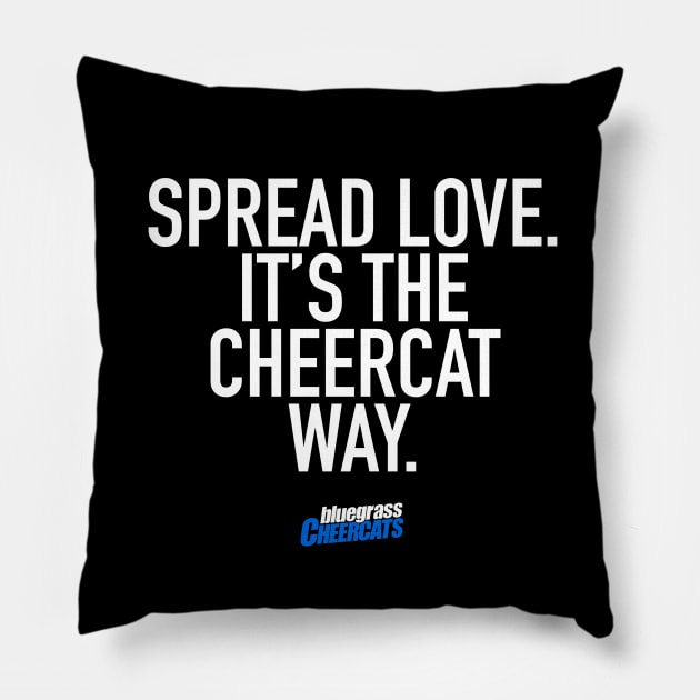 SPREAD LOVE. Pillow by bluegrasscheercats