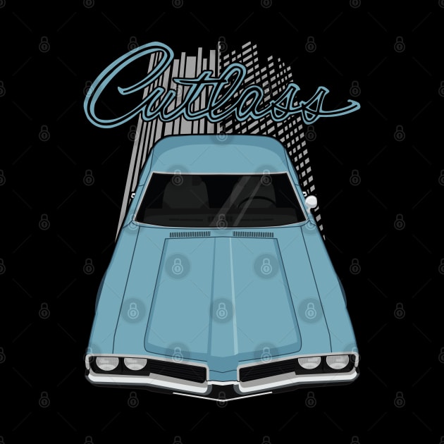 Oldsmobile Cutlass 1969 - light blue by V8social