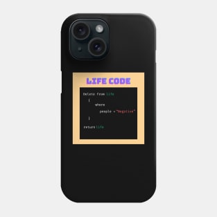 life code for developers Phone Case