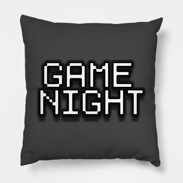 Game Night Pillow by Art Comedy Pop-Culture Network!