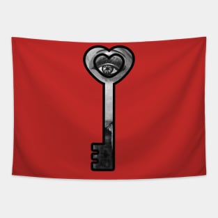 Cool Key to heart Tapestry