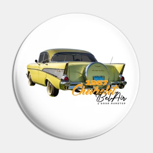 1957 Chevrolet BelAir 4 door hardtop sedan Pin