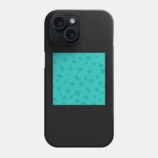 Seeing Spots blue on teal Phone Case