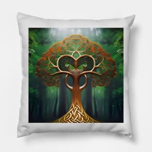 Fantasy Celtic Tree of Life inspired by Yggdrasil Pillow