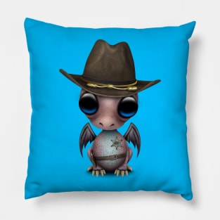 Cute Baby Dragon Sheriff Pillow