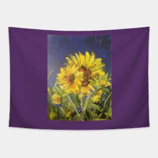 September Sunflowers Tapestry