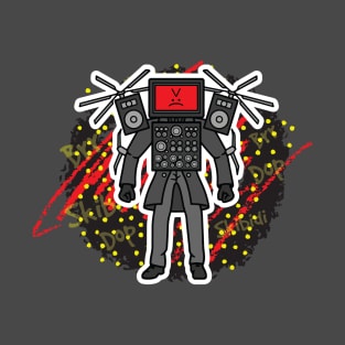 Skibidi Toilet TV Man, Titan Tv Man, Titan Speakerman T-Shirt