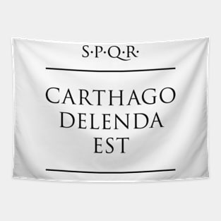 Latin quote Carthago delenda est Tapestry